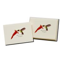 Hummer and Flowers Notecards-LEWERSNC202
