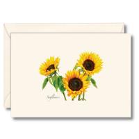 3 Sunflowers Notecards-LEWERSNC216