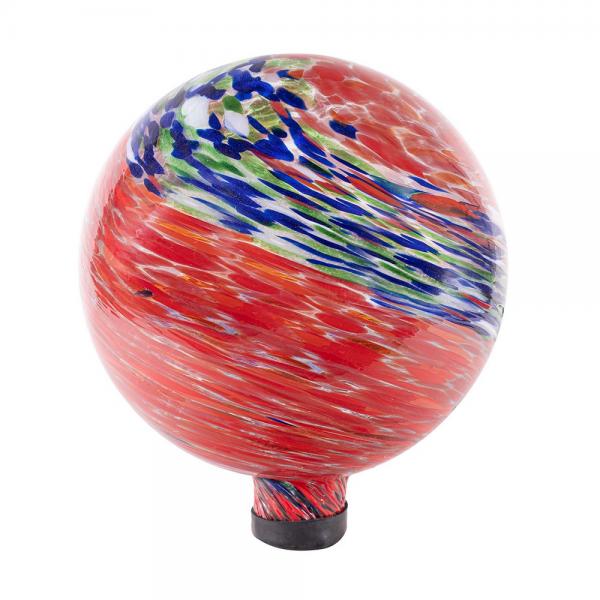 10 inch Red Swirl llluminarie Globe
