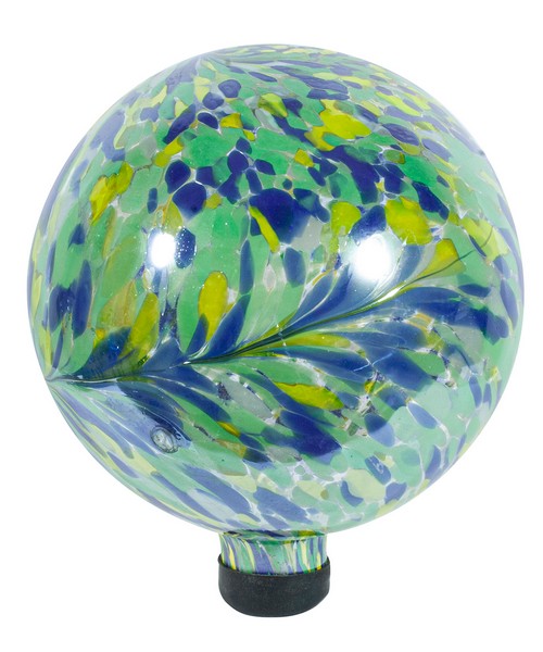 10 inch Iridescent Peacock Burst Globe
