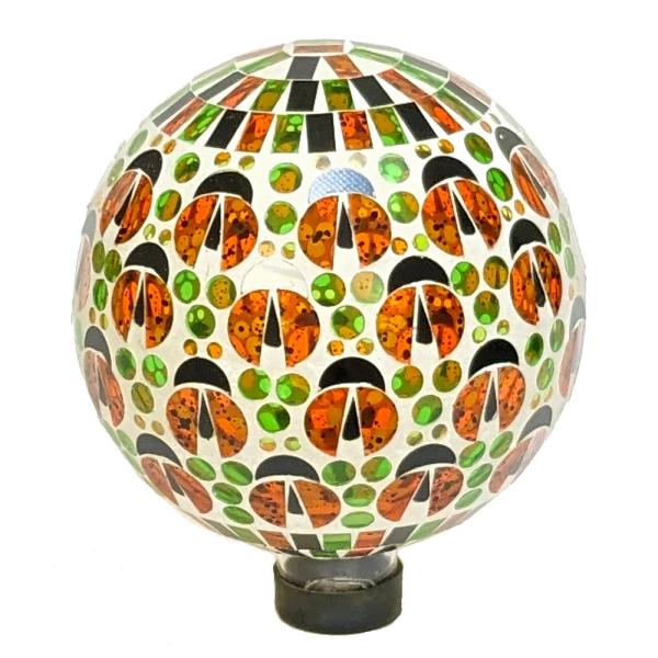 10 inch Ladybug Mosaic Globe