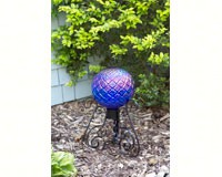 Translucent Blue 10 inch Embossed Gazing Globe-EV8760