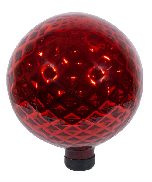 10 inch Red Diamond Embossed Globe