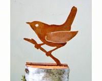 Wren on Branch Bird Silhouette-ELEGANTB703