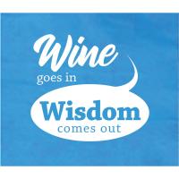 Wine goes in Wisdom comes out Napkins-EE149