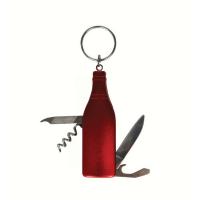 Red Wine Bottle Multi-Tool Key Chain-PBE201