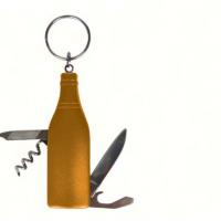 Gold Wine Bottle Multi-Tool Key Chain-PBE202