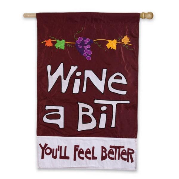 Wine A Bit House Flag