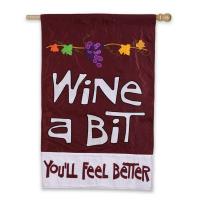 Wine A Bit House Flag-EG15FB043