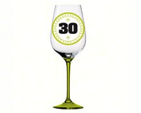 Handpainted Wine Glass Happy 30th Birthday-EG3CWG4568