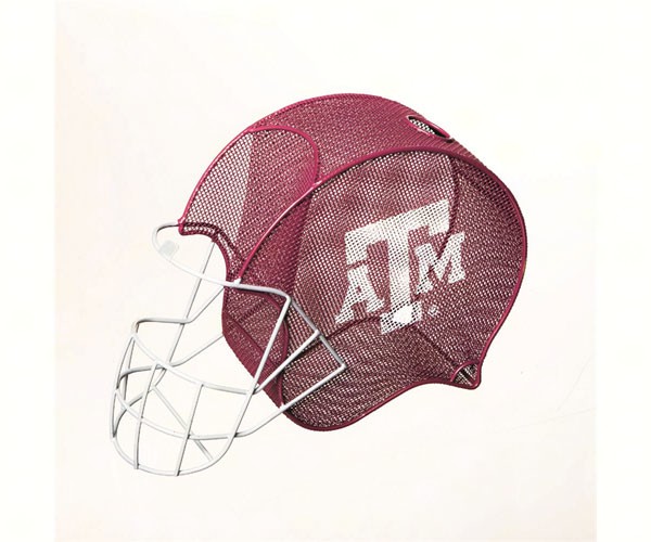 Texas A&M Aggies Helmet Cork Cage and Wine Bottle Holder