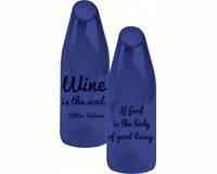 By the Bottle Large Glass Cork Carafe, Wine is the Soul-EG8GCH009