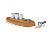 Party Boat Cork Tray and Shot Set-FRED5232902