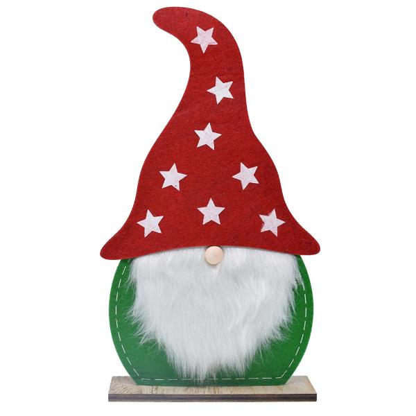 Large Red & Green Felt Gnome