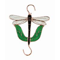 Stained Glass Black Dragonfly Hook-GE156