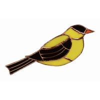 Stained Glass Goldfinch Suncatcher-GE218