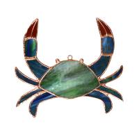 Stained Glass Crab Suncatcher-GE227