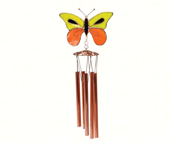 Yellow & Orange Butterfly Wind Chime
