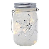 Snowflake LED Mason Jar-GE3026