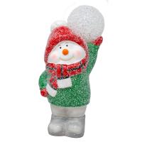 Snowman with LED Snowball on Shoulders-GE3075