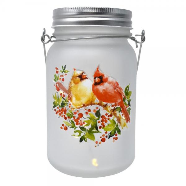 Cardinal Pair LED Jar