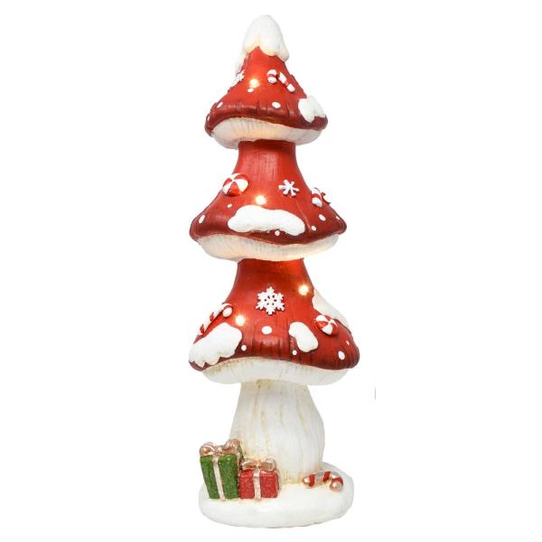 Triple Toadstool LED Door Greeter