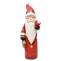 Santa with Cardinal LED Door Greeter-GE3104