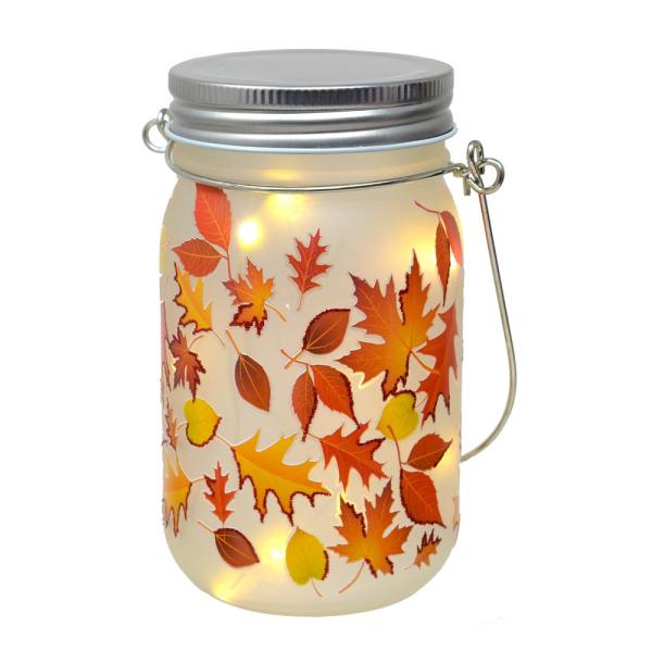 Fall Leaves Mason Jar
