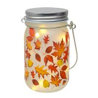 Fall Leaves Mason Jar-GE3134