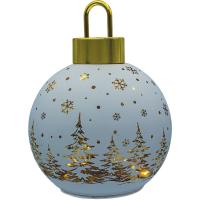 White Winter Trees LED Ornament Globe-GE3146