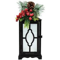 12-Inch Frosted Flicker Decorative Lantern-GE3171