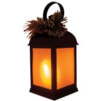 9-Inch Plastic Flicker Decorative Lantern-GE3172