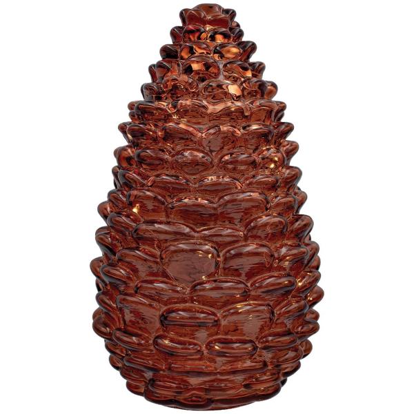 Large 9 inch LED Glass Pinecone