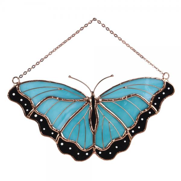 Blue Morpho Butterfly Suncatcher