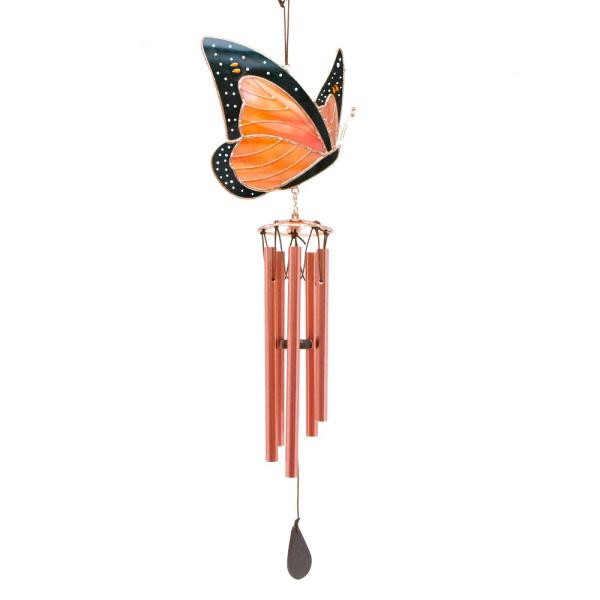 Monarch Stained Glass Wind Chime