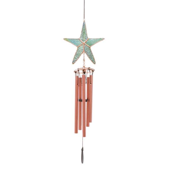  Starfish Stained Glass Wind Chime