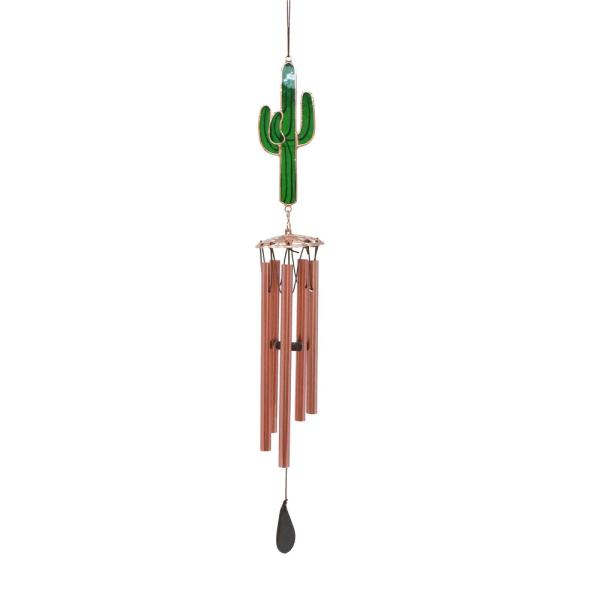 Cactus Stained Glass Wind Chime