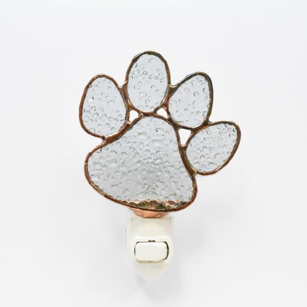 Stained Glass Pawprint Nightlight