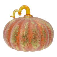 Small Frosted Orange LED Pumpkin-GE4007