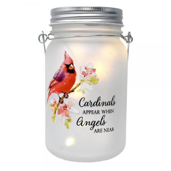 Cardinals Appear LED Jar