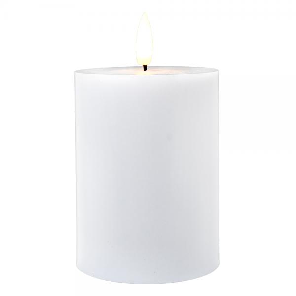 White LED Pillar Candle 4 Inch
