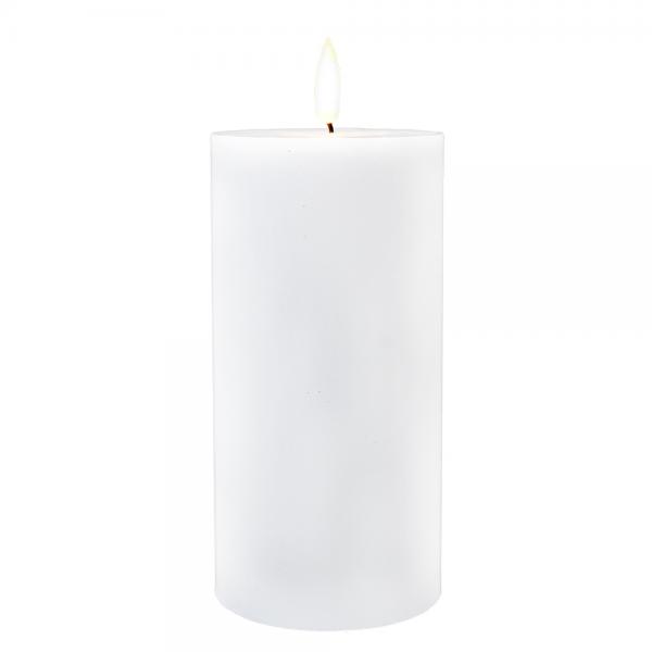 White LED Pillar Candle 6 inch