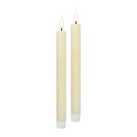 Set of 2 LED Ivory Taper Candles-GE5020