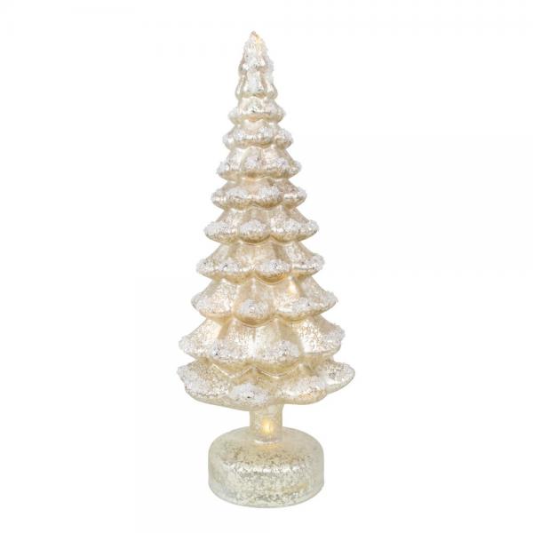 Glass LED Tree Champagne 12.5 inch