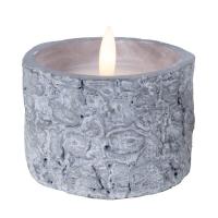 Small Ceramic Winter Woods LED Candle-GE565