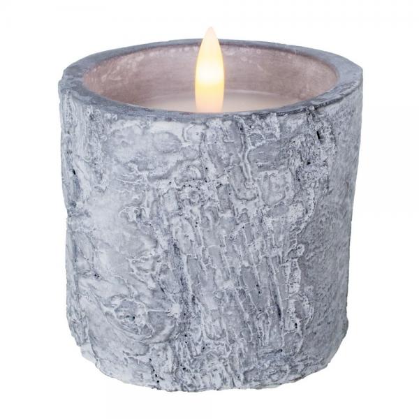 Medium Ceramic Winter Woods LED Candle