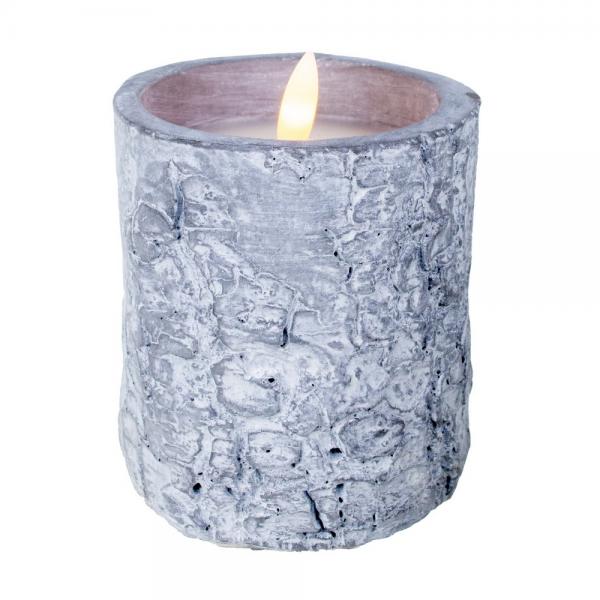 Large Ceramic Winter Woods LED Candle