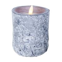 Large Ceramic Winter Woods LED Candle-GE567