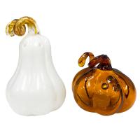 Pumpkin Glass Salt and Pepper Set-GE577