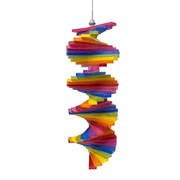 Rainbow Poly Small Helix Spinner Rainbow Poly Small Helix Spinner